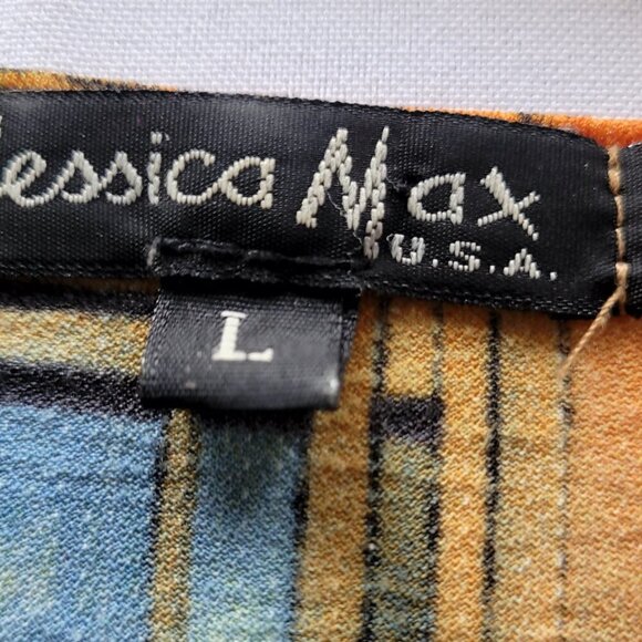 Vintage Jessica Max Women’s Art Deco Shirt (Size: Large) - Picture 4 of 14